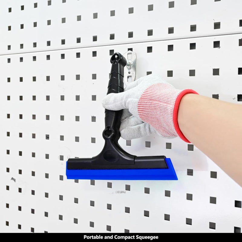 Ehdis 2PCS Flexible 8-Inch Silicone Squeegee Window Tint Tool Auto Water Blade, Shower Squeegee for Car Windshield, Glass, Tiles, and Smooth Surfaces (Blue) - Image 4